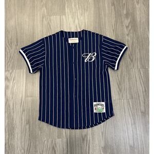 Budweiser Beer x Pacsun Baseball Jersey Men Small Blue Striped #76 Button Front
